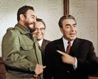 Фидель Кастро и Леонид Брежнев